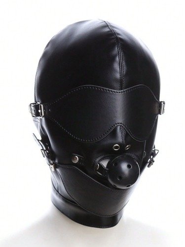 Juguetes sexuales Máscara de sexo con boca abultada rellena, máscara de sexo SM para parejas