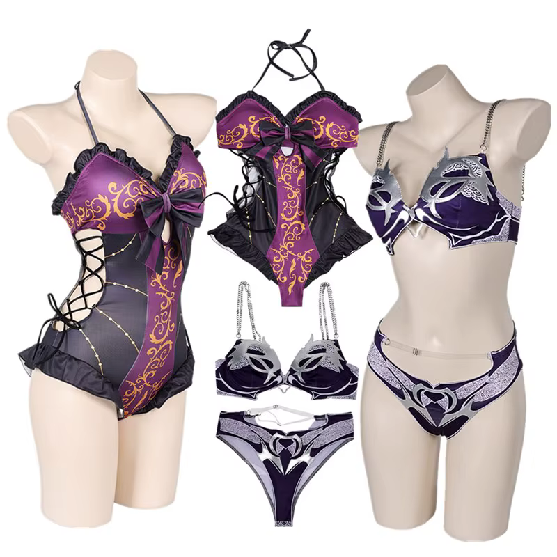 Astarion Shadowheart disfraz de Cosplay Baldur Cos Gate fantasía mujeres adultas Bikini traje de baño trajes Halloween traje de fiesta de Carnaval - AliExpress 200000532
