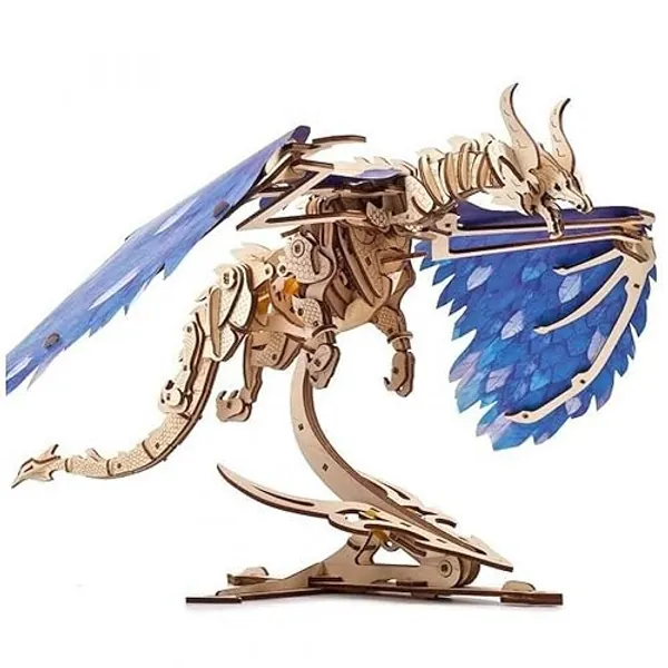 UGEARS Wooden 3D Puzzles for Adults - Windstorm 3D Dragon Puzzle - Mechanical Puzzles for Adults Models for Adults to Build - DIY Kits for Adults Model Kit 3D Wooden Puzzles for Adults - 320 Pcs - Windstorm Dragon