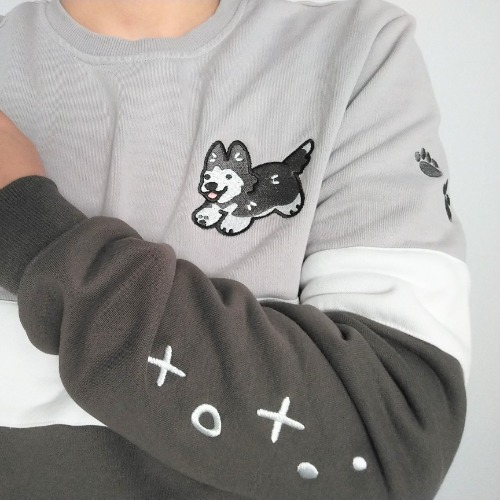 Husky Color Block Sweatshirt | M