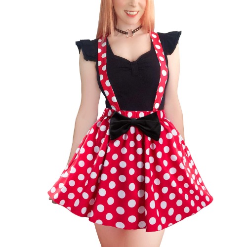 Littleforbig Cotton Romper Onesie Pajamas Bodysuit–Magic Land Onesie Skirt Set - Black Medium