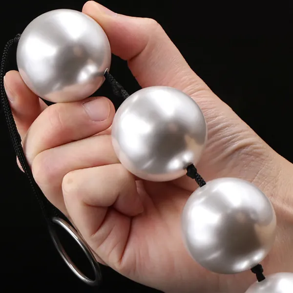Super Large Pearl Anal Beads Long Anal Plugs Butt Plug Anal Balls Sex Toys for Women Men Handheld Anus Toy Masturbator Expander