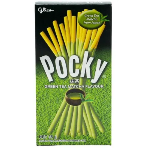 Glico Pocky Green Tea Biscuit Stick, 35g