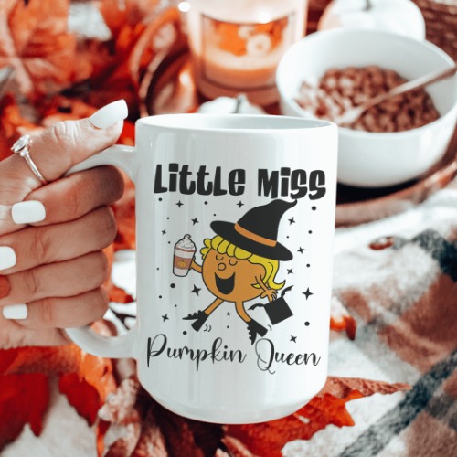 Little Miss Pumpkin Queen Ceramic Mug 15oz