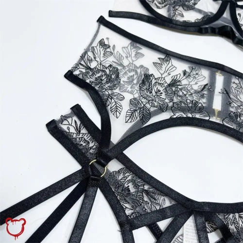 Black Alt Lingerie Set - Black / XL