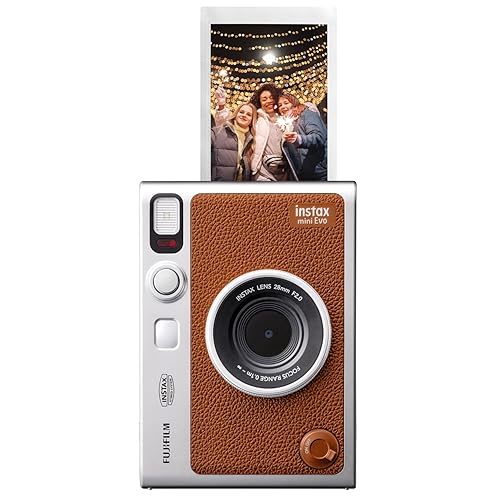 Fujifilm Instax Mini EVO Instant Camera - Brown - Brown