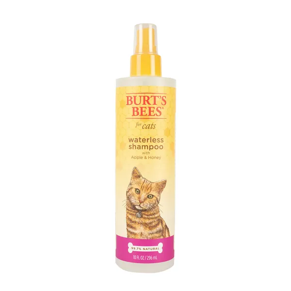 Burt's Bees Cat Waterless Shampoo Spray, Apple & Honey - Dry Cat Shampoo, Cat Grooming Supplies, Kitten Shampoo for Cats, Pet Shampoo, Cat Spray, Cat Cleaning Supplies - 10 Fl Oz - 1 Pack
