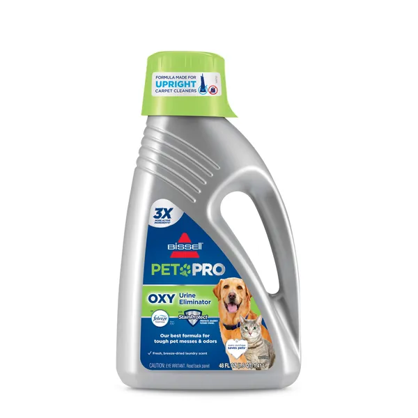 Bissell Professional Pet Urine Elimator with Oxy and Febreze Carpet Cleaner Shampoo 48 Ounce - Deep Cleaner Formula with Febreeze