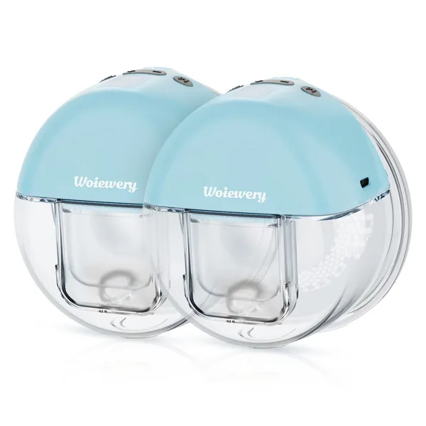 Breast Pump - Double Wearable Electric Breast Pump,Low Noise&Hands-Free Breast Pump,Rechargeable Portable 2pc with Massage and Pumping Mode,9 Levels,LCD Display Memory Function,24mm Flange