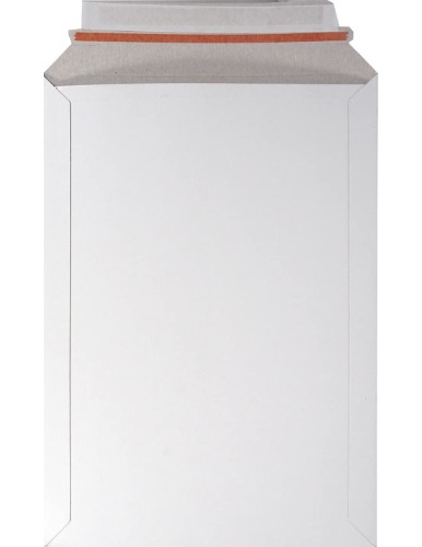 100 weiße DIN A4 Versandtaschen aus Karton Vollpappe 229x 324 mm 450g gerade Klappe haftklebend A4 Karton-Umschläge Kartonkuverts Vollpapptaschen für Dokumente Broschüren Fotos - A4 (229x324 mm) - 100 Stück
