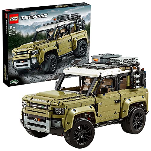LEGO 42110 Technic Land Rover Defender Off Road 4x4, Exclusive Advanced Car Model Building Kit, Collectible Toys Set, Gifts for Boys and Girls for 11 year + - single