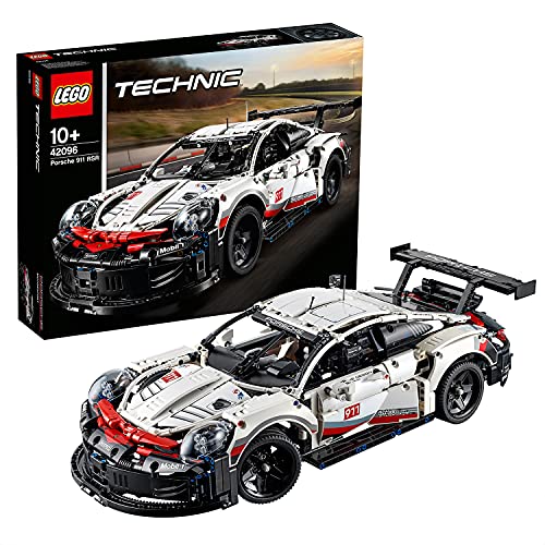 LEGO 42096 Technic Porsche 911 RSR Race Car Model Building Kit, Advanced Replica, Exclusive Collectible Set, Gift for Kids, Boys & Girls