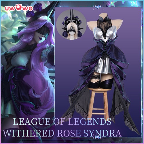 【In Stock】Uwowo Game League of Legends Withered Rose Syndra Cosplay Plus Size Costume | 【In Stock】Set A XXXL