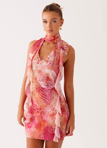 Tanner Mini Dress - Flamingo Fling | Flamingo Fling / UK 6