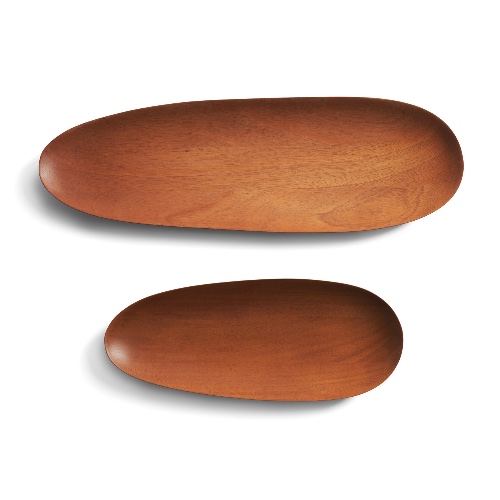 Thin Oval Boards (Set of 2) | Mahogany