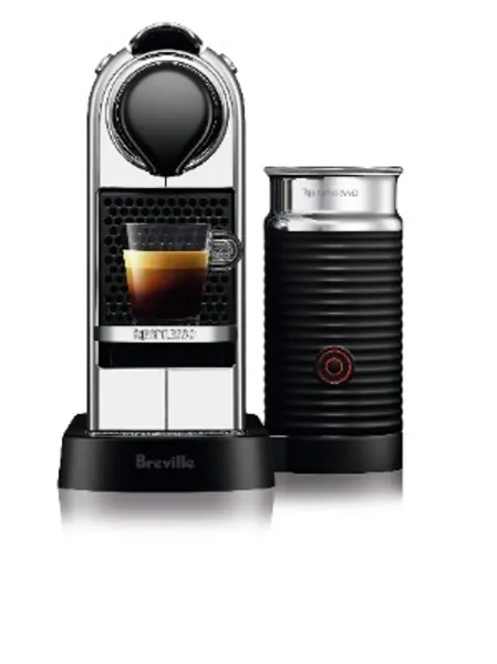 Breville Nespresso Citiz and Milk Espresso Machine, Crome, BEC660CRO