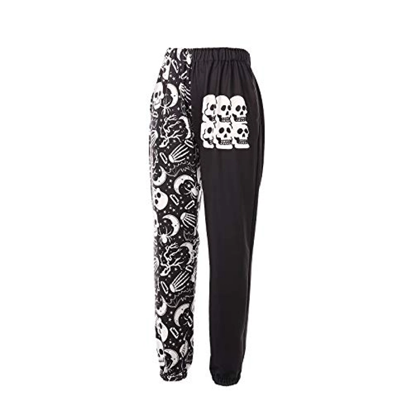 Women's Graffiti Loose Casual Sweatpants Pants Trendy Printed Elastic Waist Ankle-Tied Street Jogger Pants Sweatpants