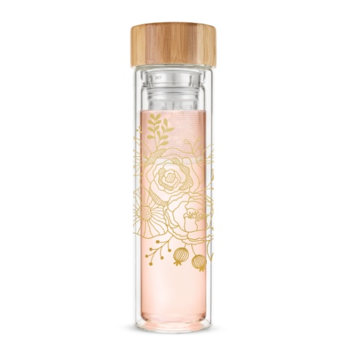 Blair: Bouquet Glass Travel Infuser Mug