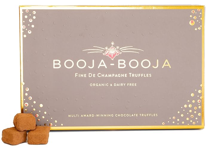 Booja - Booja, Fine de Champagne Gift Box | Vegan Chocolate Truffles, 184g - Fine de Champagne