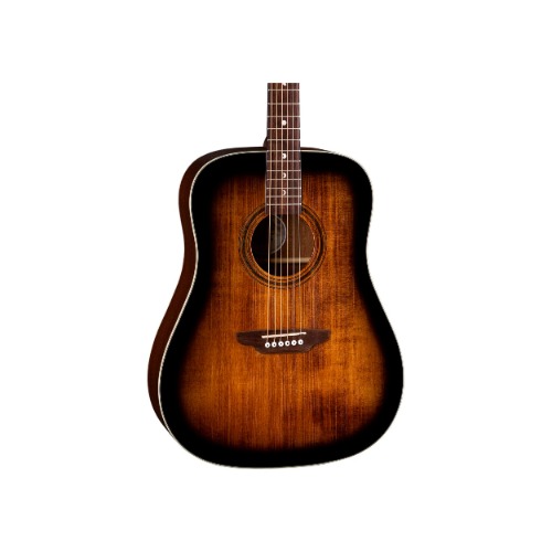 LUNA ART VINTAGE DISTRESSED DREADNOUGHT - SOLID SPRUCE TOP ACOUSTIC GUITAR