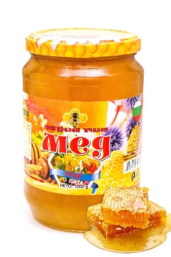 Мед букет (полифлорен) с восъчна пита | Пчеларска ферма Ради - Вкусният български мед!