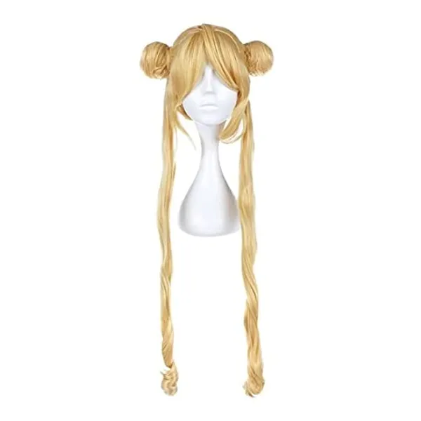 Perruque Usagi Tsukino Cosplay pour Fans de Sailor Moon | Couleur: Blond