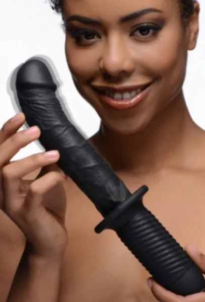 Extreme Sex Toys, Bondage, & Fucking Machines | ExtremeRestraintsThe Large Realistic 10X Silicone Vibrator with Handle