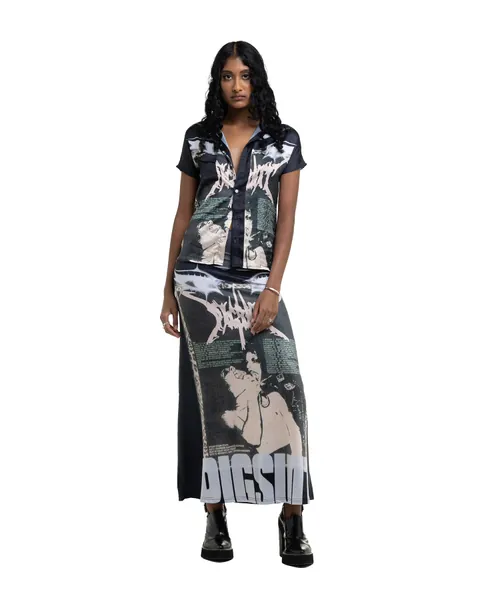 Goth Band Short Sleeve Button Down Shirt | XX-Large