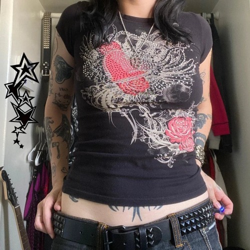 Retro Y2K Cyber Grunge Harajuku Top - A / L