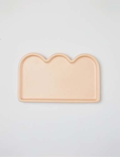 Better Finger Ceramic Meal Tray | pink
