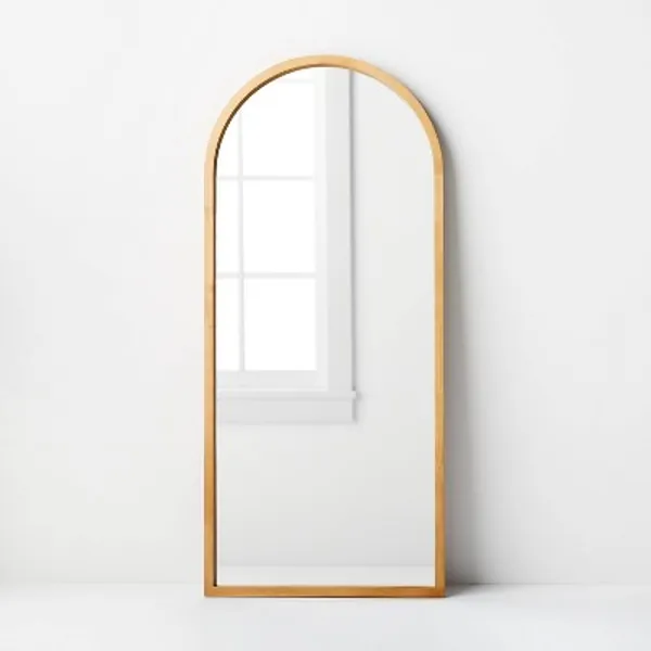 Wooden Arch Mirror Brown - Threshold designed with Studio McGee
