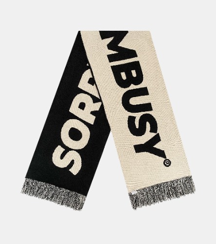 Logotype Scarf - Black/Ivory | Default Title