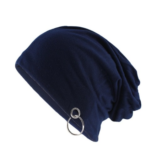 'Trojan' Casual Beanie Available in Multiple Colors - Navy Blue / 52-60cm