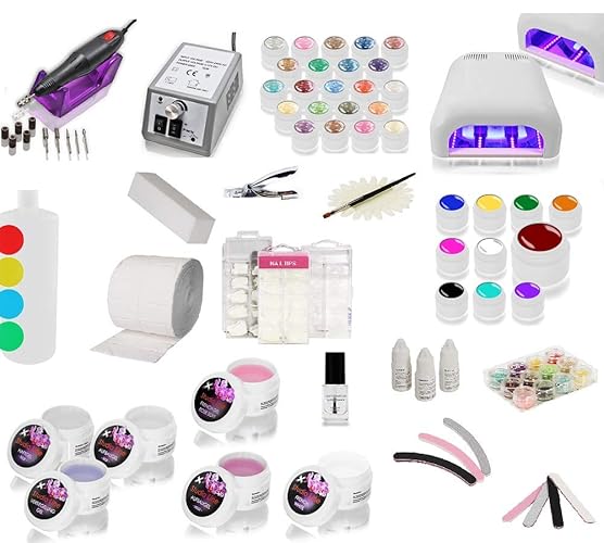 Super Spar Nagelstudio Starter Set mit Fräser und Lampe