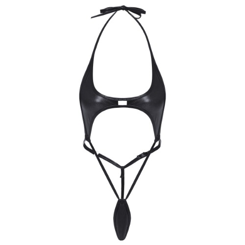 Women Teeny Weeny Sling Shot Halter Lingerie Babydoll Exotic Micro Mini Teddy Bodysuit One Piece Bikini Monokini Swimsuit