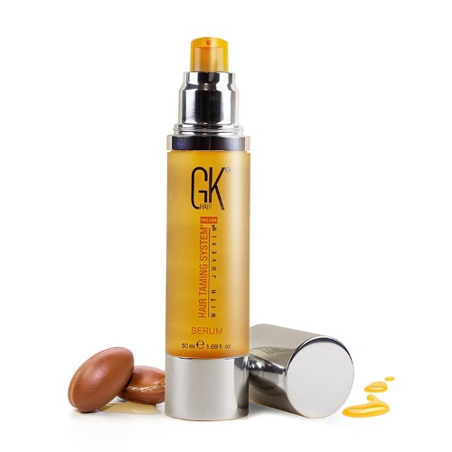 GK HAIR Global Keratin Organic Argan Oil Hair Serum (50ml/1.69 FL oz.)- Hair Styling Serum for Frizz Control Dry Damage Hair Repair - Shine Smoothing Strengthening & Nourishing For women and men - $31.14 ($62.28 / 100 ml)
