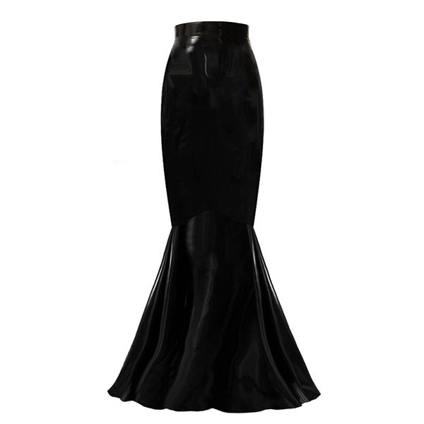 Latex Ariel Skirt in supatex black
