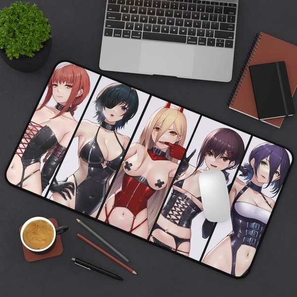 Chainsaw Man Girls  Ass Desk Mat - power mousepad - makima mousepad - chainsaw man mousepad - chainsaw man - anime mousepad