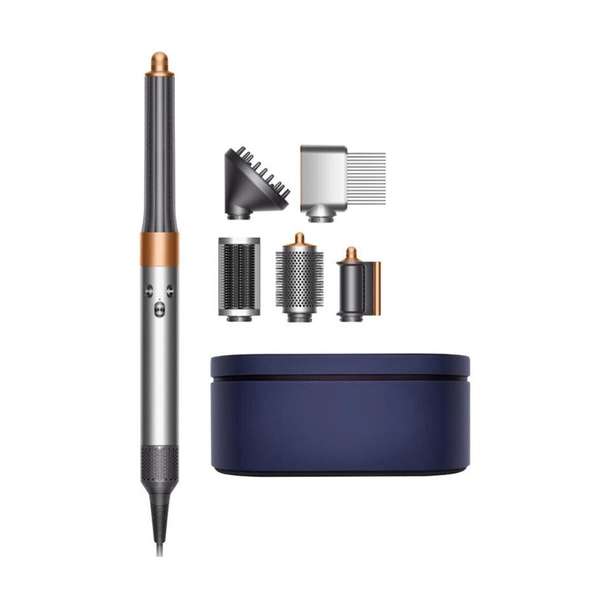 Dyson Ηλεκτρική Βούρτσα HS05 Airwrap Complete Long Diffuse με Αέρα με Περιστρεφόμενη Κεφαλή για Ίσιωμα και Μπούκλες 1300W Bright Nickel / Bright Copper 453660-01
