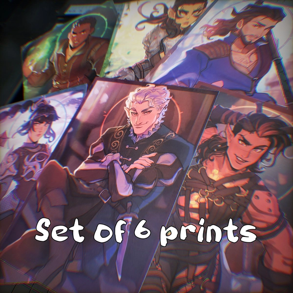 BG3 SET of mini prints
