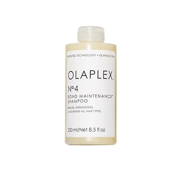 Olaplex No. 4 Bond Maintenance Shampoo, Repairs, Strengthens, & Nourishes All Hair Types, Adds Shine & Leaves Hair Feeling Soft, 8.5 fl oz