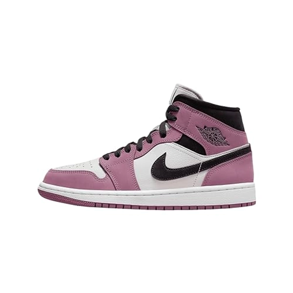 Air Jordan 1 Mid SE Women's Shoes (DC7267-500, Light Mulberry/Light Bone/White/Black)