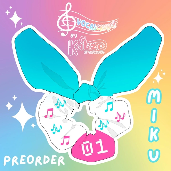 Vocaloid Scrunchies | Miku | PREORDER