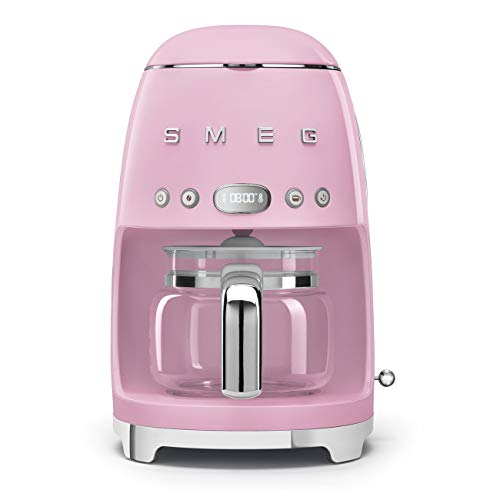 Smeg 50's Retro Pink Drip Coffee Machine - Pink