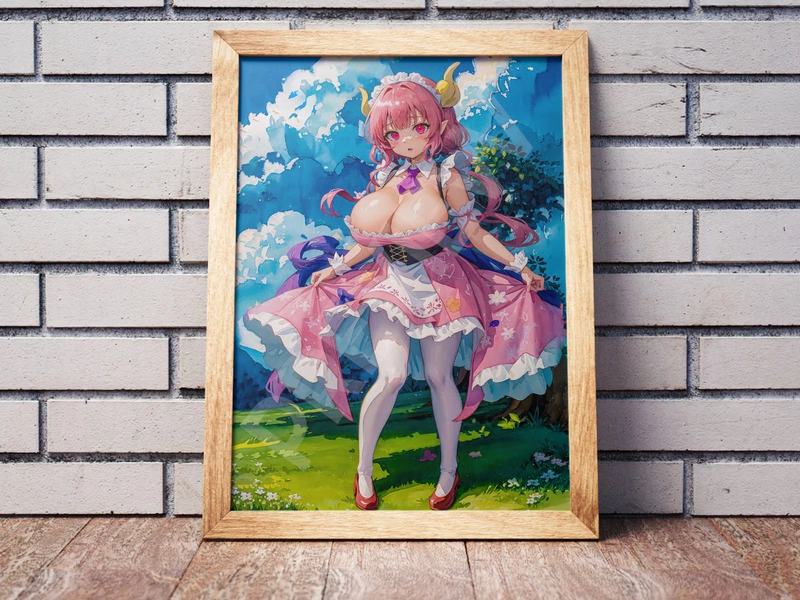 Ilulu fabric poster print, A1