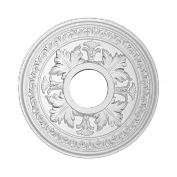 American Pro Decor 15-1/2 in. x 1-1/2 in. Floral Polyurethane Ceiling Medallion 5APD10212