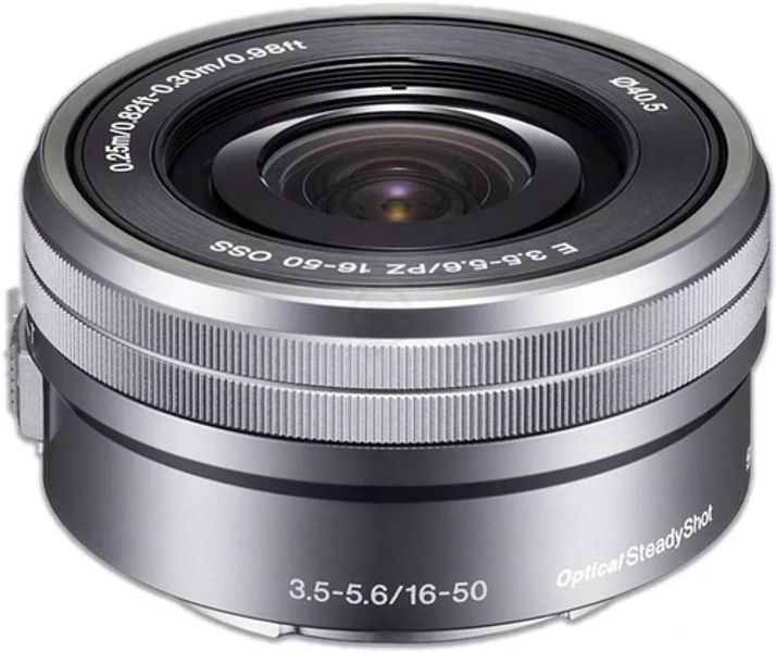 Sony E PZ 16-50mm f/3.5-5.6 OSS Lens for Sony E-Mount Cameras silver-