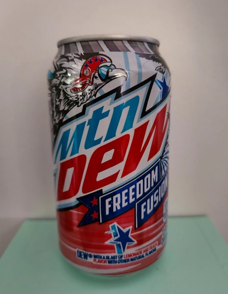 MTN DEW FREEDOM FUSION-ONE FULL Unopened 12oz Can Limited Edition Mountain 2024