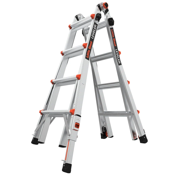 Little Giant Ladders Leveler M17 with Leg Levelers 18.0-Feet Reach Type 1AA - 375 lbs. Load Capacity Telescoping Multi-Position Ladder