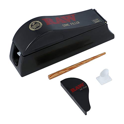 RAW Cone Shooter | Filler for 1 1/4 Cones | Packing Stick Included | Cones Load in Seconds | - 4 Piece Set